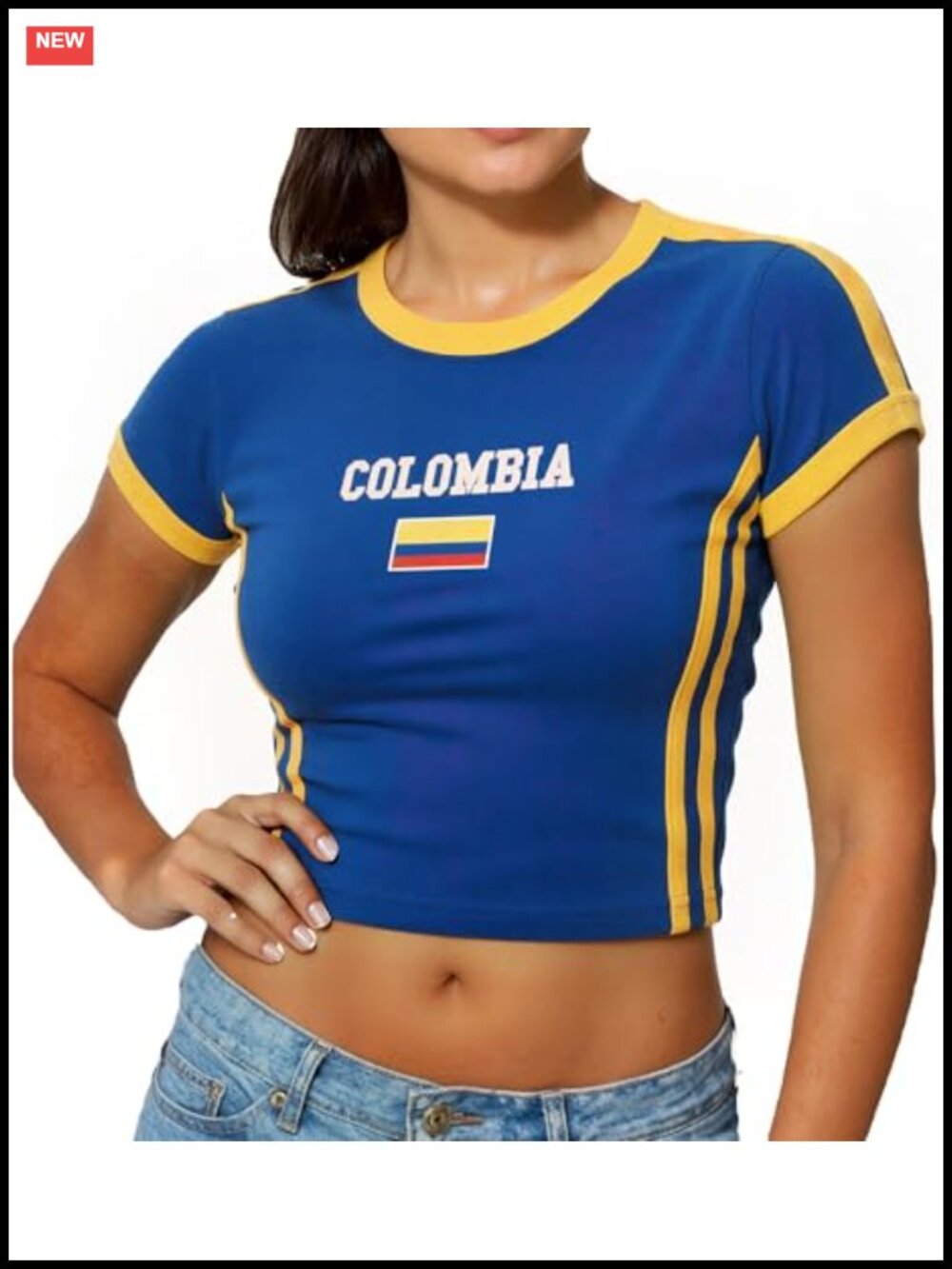 MEXICO CROP TEE WOMENS SHORT SLEEVE 100% POLYESTER SUMMER STREETWEAR